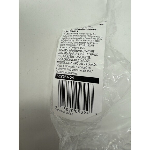 Philips Avent Anti-Colic Baby Bottle Flow 1 Nipple, 4 pack, SCY761/04 0+ Months - Picture 14 of 16